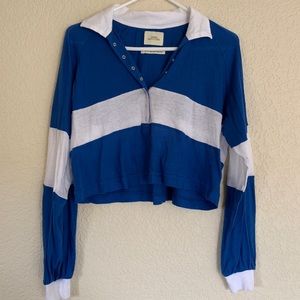 Urban outfitters cropped polo shirt